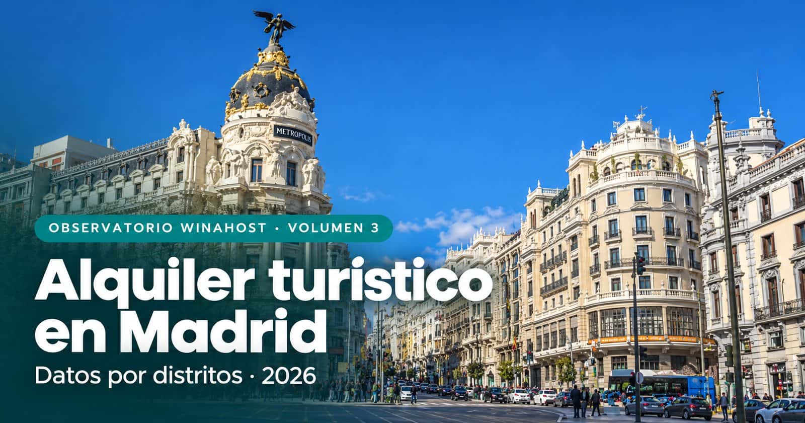 Portada del Volumen 3 del Observatorio Winahost, dedicado al mercado del alquiler turístico en Madrid