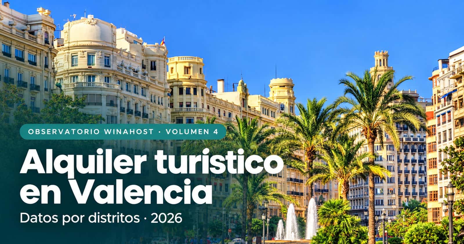 Portada del Volumen 4 del Observatorio Winahost, dedicado al mercado del alquiler turístico en València